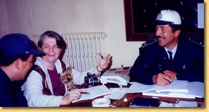 Barb working with the gendarmes